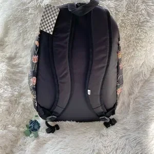 Vans | Bags | Nwt Vans Ranged Backpack Black With Floral 